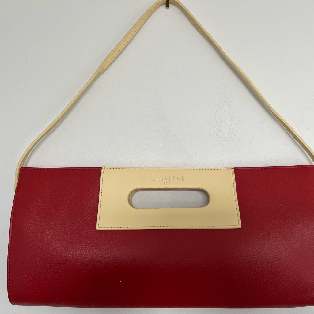 Cleo  Patek Paris Leather Clutch